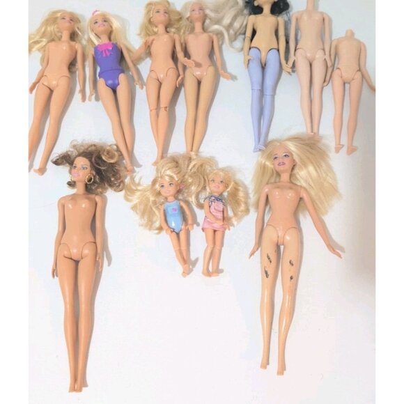 bundle 9 Mattel Barbie Dolls Bundle various plus 2 bodies AS IS Read - Picture 13 of 13